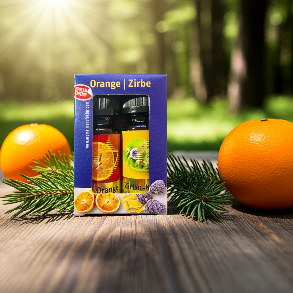 Duftöl 2er Set á 10 ml Orange - Zirbe Aroma Manufaktur® ätherisches Öl