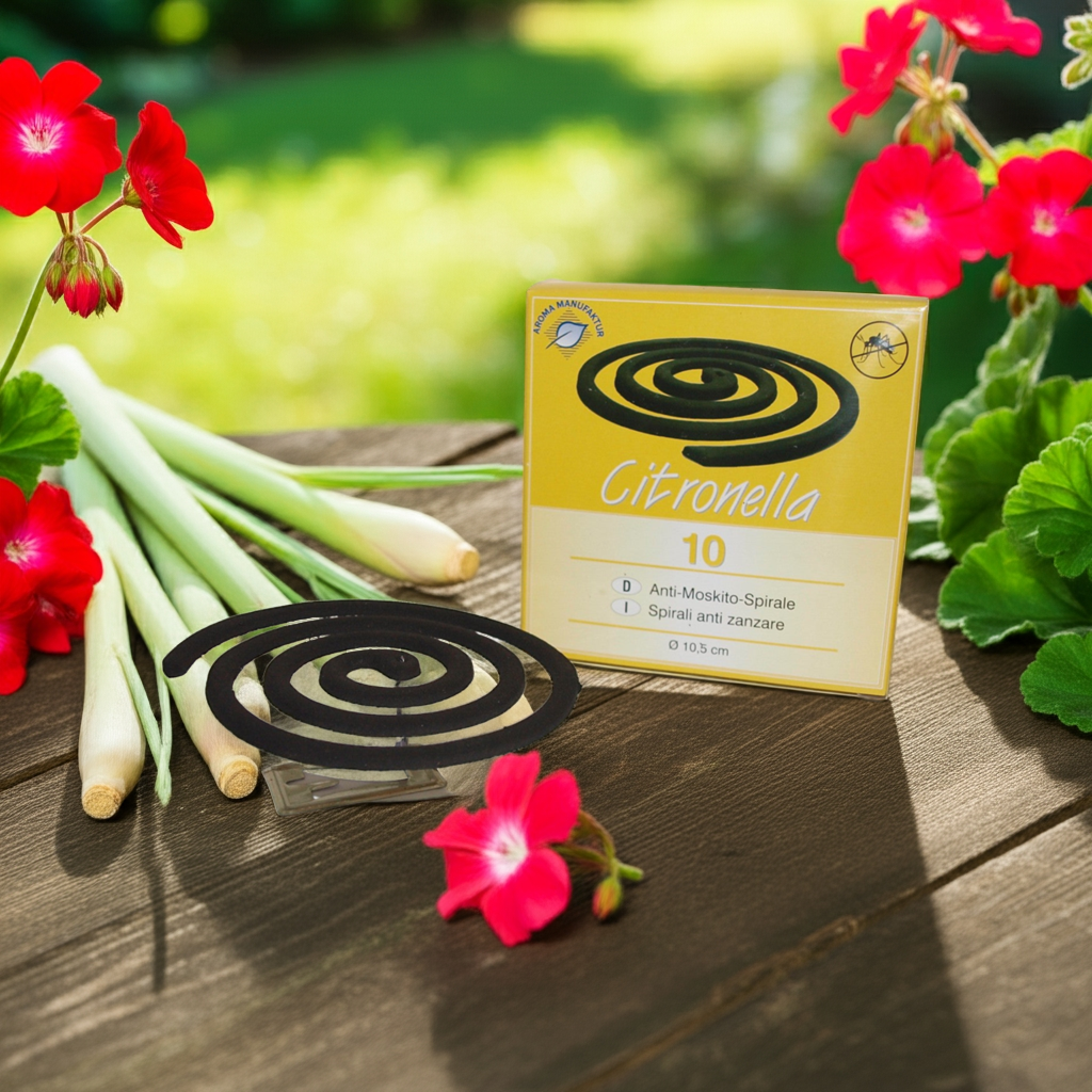 Citronella Anti-Moskito-Spiralen – 10er Pack | Natürlicher Insektenschutz für Garten, Terrasse & Camping Aroma Manufaktur® ätherisches Öl