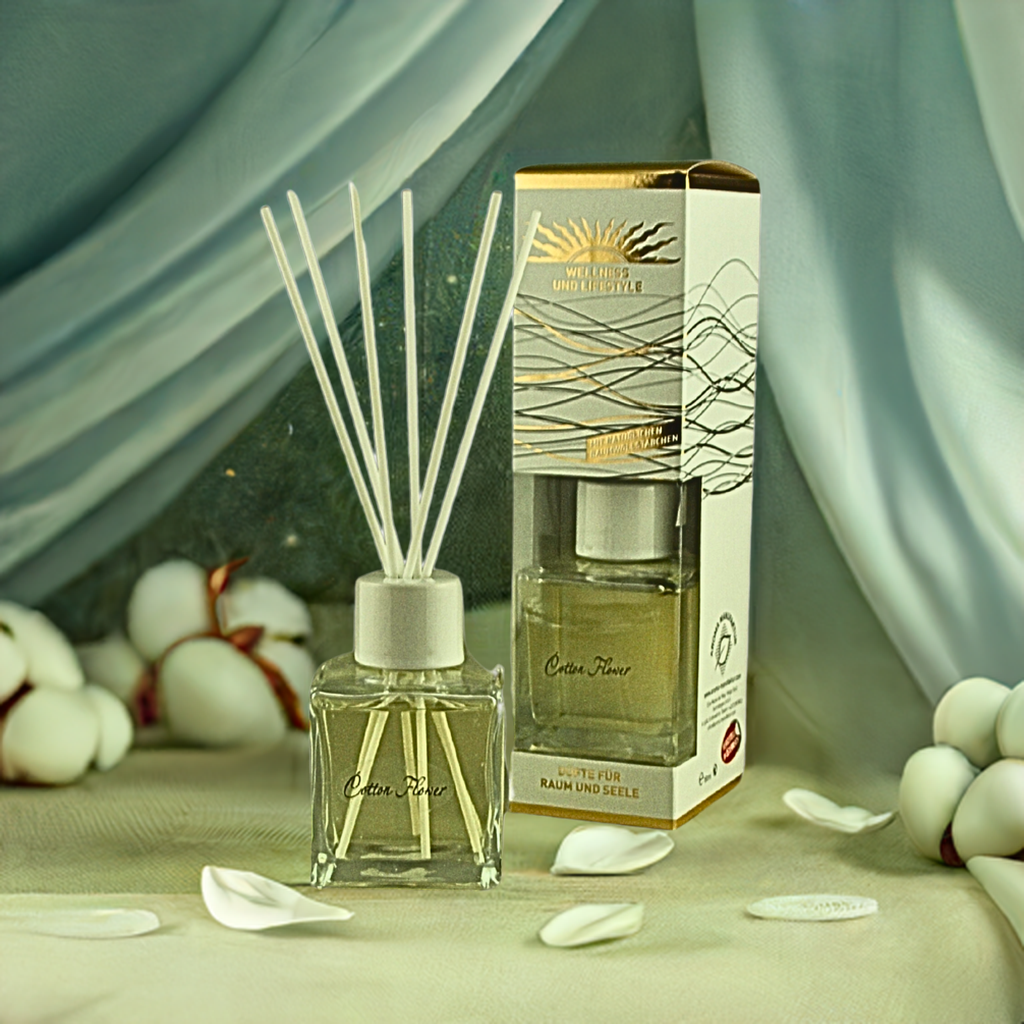 Klar & frisch – De Lux Cotton Flower – Diffusor Aroma Manufaktur® Raumdüfte