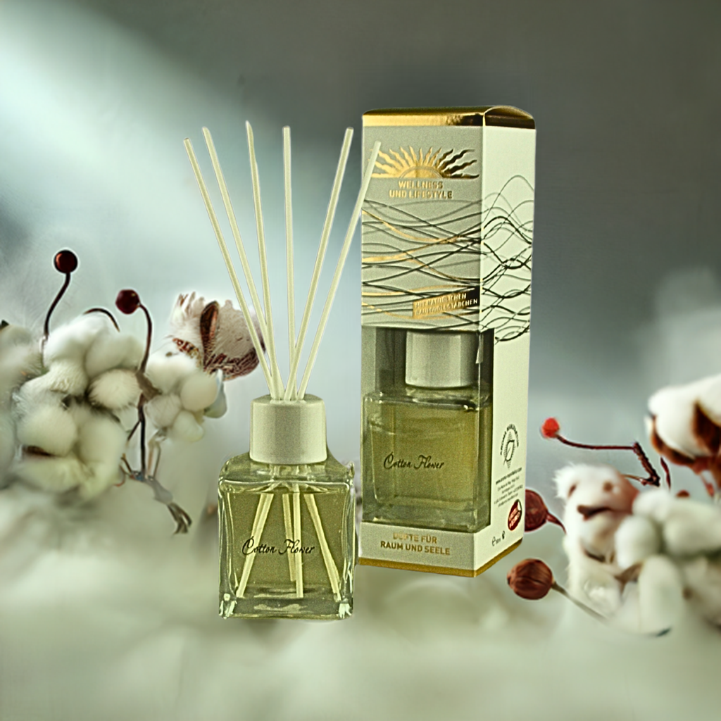 Klar & frisch – De Lux Cotton Flower – Diffusor Aroma Manufaktur® Raumdüfte