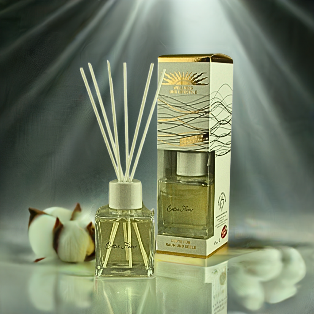 Klar & frisch – De Lux Cotton Flower – Diffusor Aroma Manufaktur® Raumdüfte