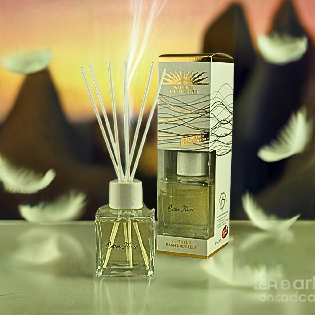 Klar & frisch – De Lux Cotton Flower – Diffusor Aroma Manufaktur® Raumdüfte