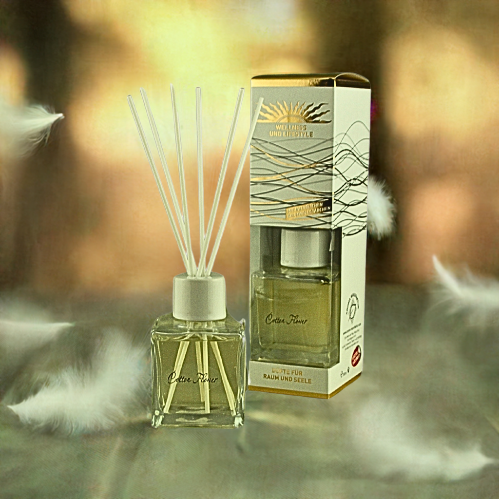 Klar & frisch – De Lux Cotton Flower – Diffusor Aroma Manufaktur® Raumdüfte
