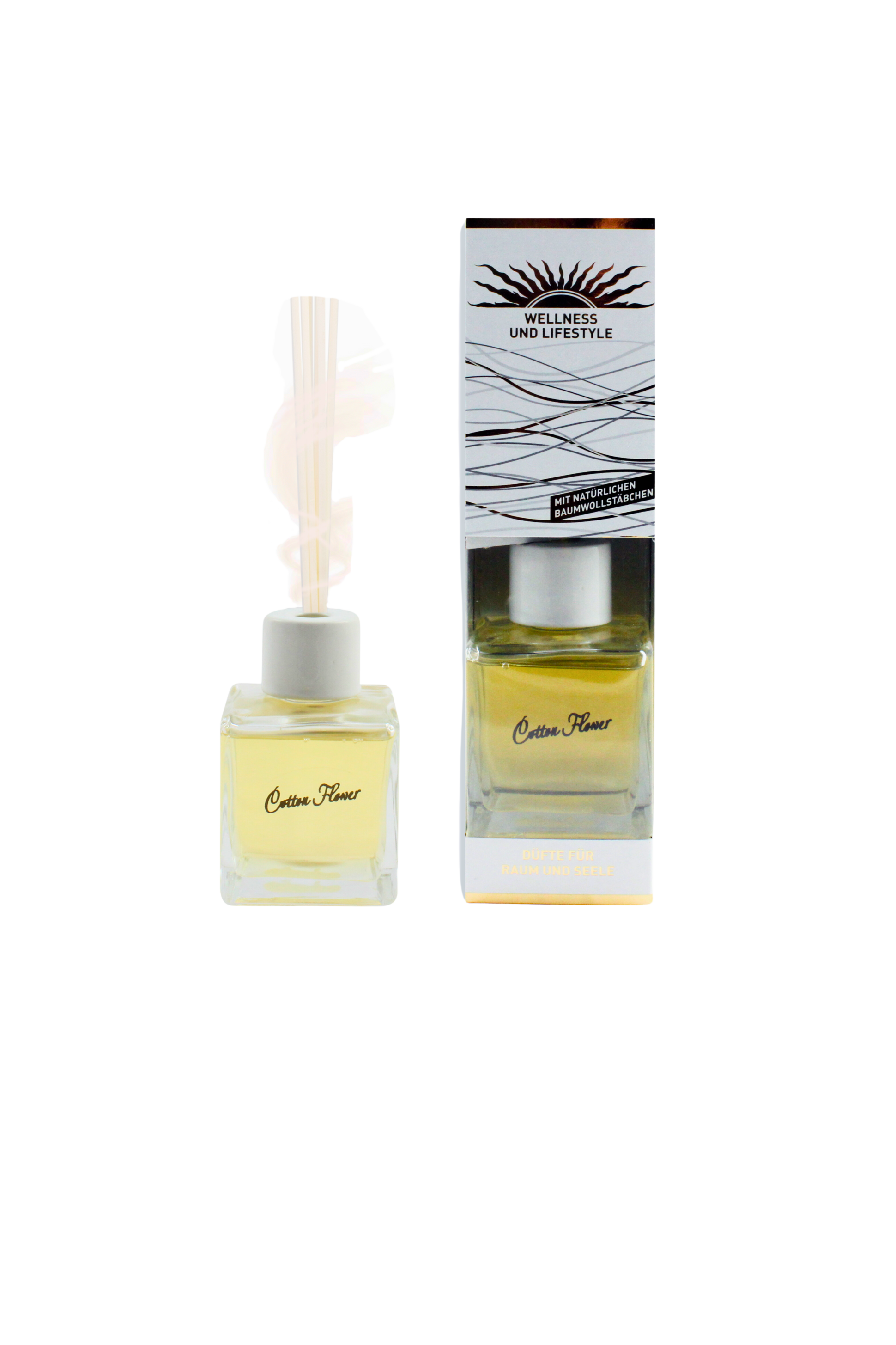 Klar & frisch – De Lux Cotton Flower – Diffusor Aroma Manufaktur® Raumdüfte
