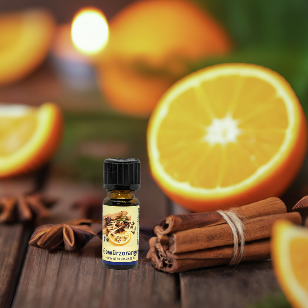 Stimmungsaufhellend – Gewürzorange – ätherische Ölmischung Aroma Manufaktur®