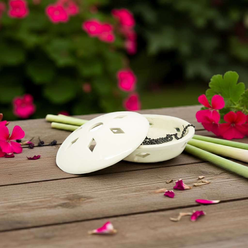 Keramikschale für Anti-Moskito-Spirale - Räucherspirale Anti Mückenspirale Aroma Manufaktur® Outdoor‑Aroma