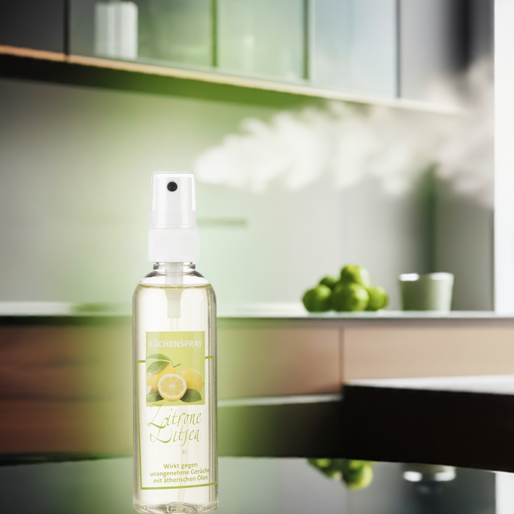 Natürliches Küchen-Duftspray mit Zitrone & Litsea – Frische pur! Aroma Manufaktur® Küche Duftspray
