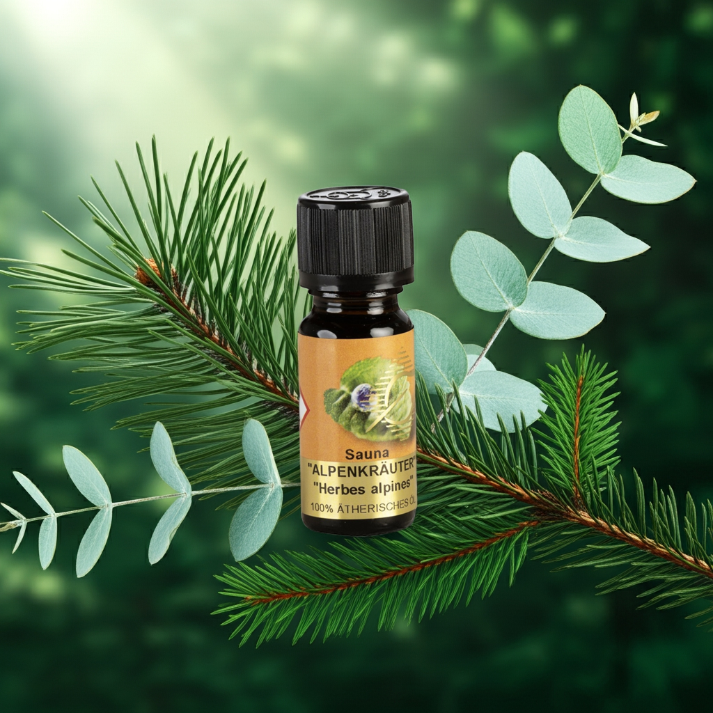 Klar & bergfrisch – Sauna Alpenkräuter – ätherische Ölmischung Aroma Manufaktur® ätherisches Öl
