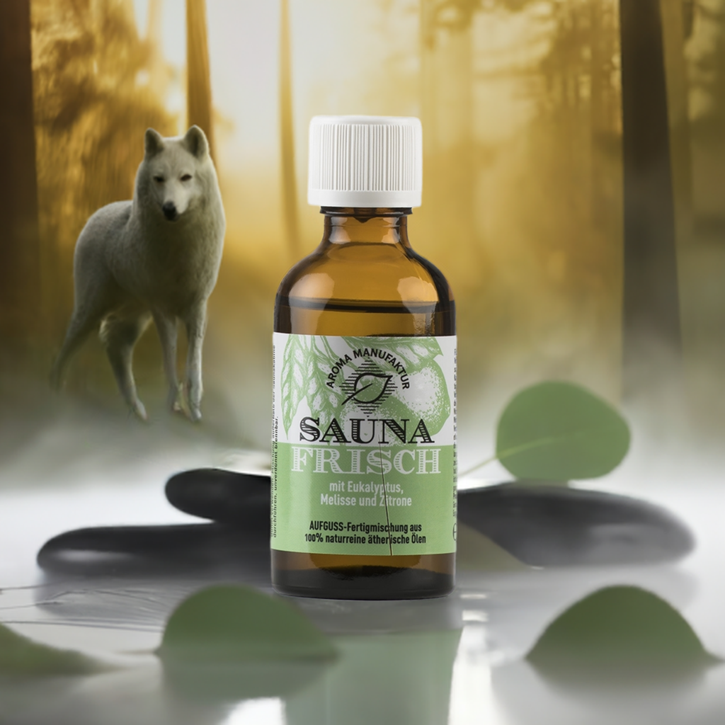 Frei Durchatmen – Sauna Frisch mit Eukalyptus, Melisse & Zitrone – Aufguss Aroma Manufaktur®