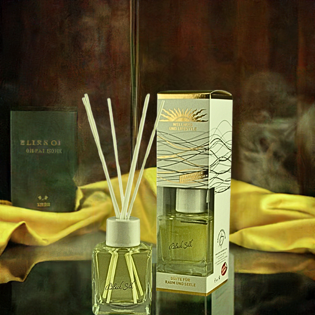 Elegant & weich – De Lux Black Silk – Diffusor Aroma Manufaktur® Raumdüfte