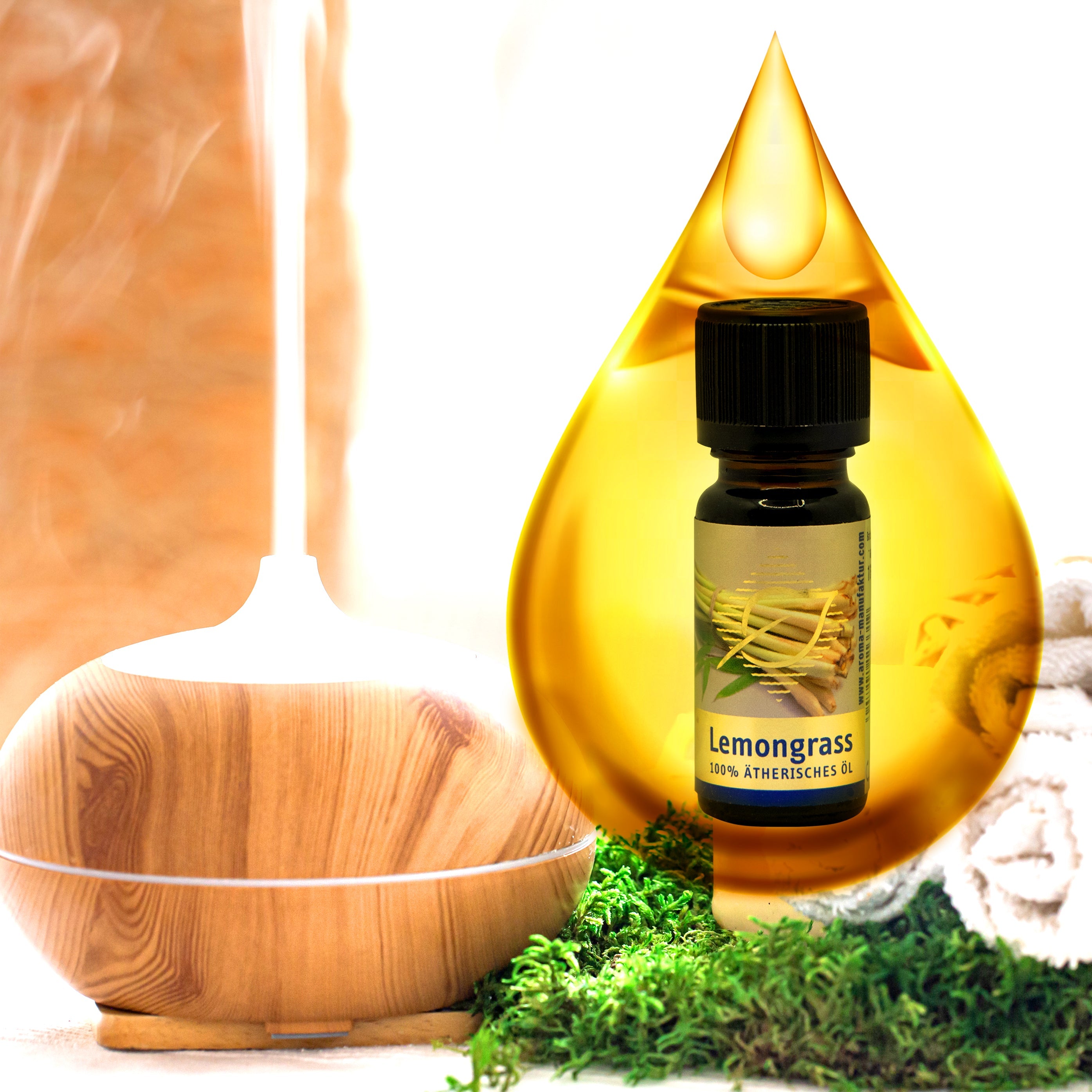 Lemongras Ätherisches Öl - Frische & Klarheit für Körper & Geist, 10 ml Aroma Manufaktur®