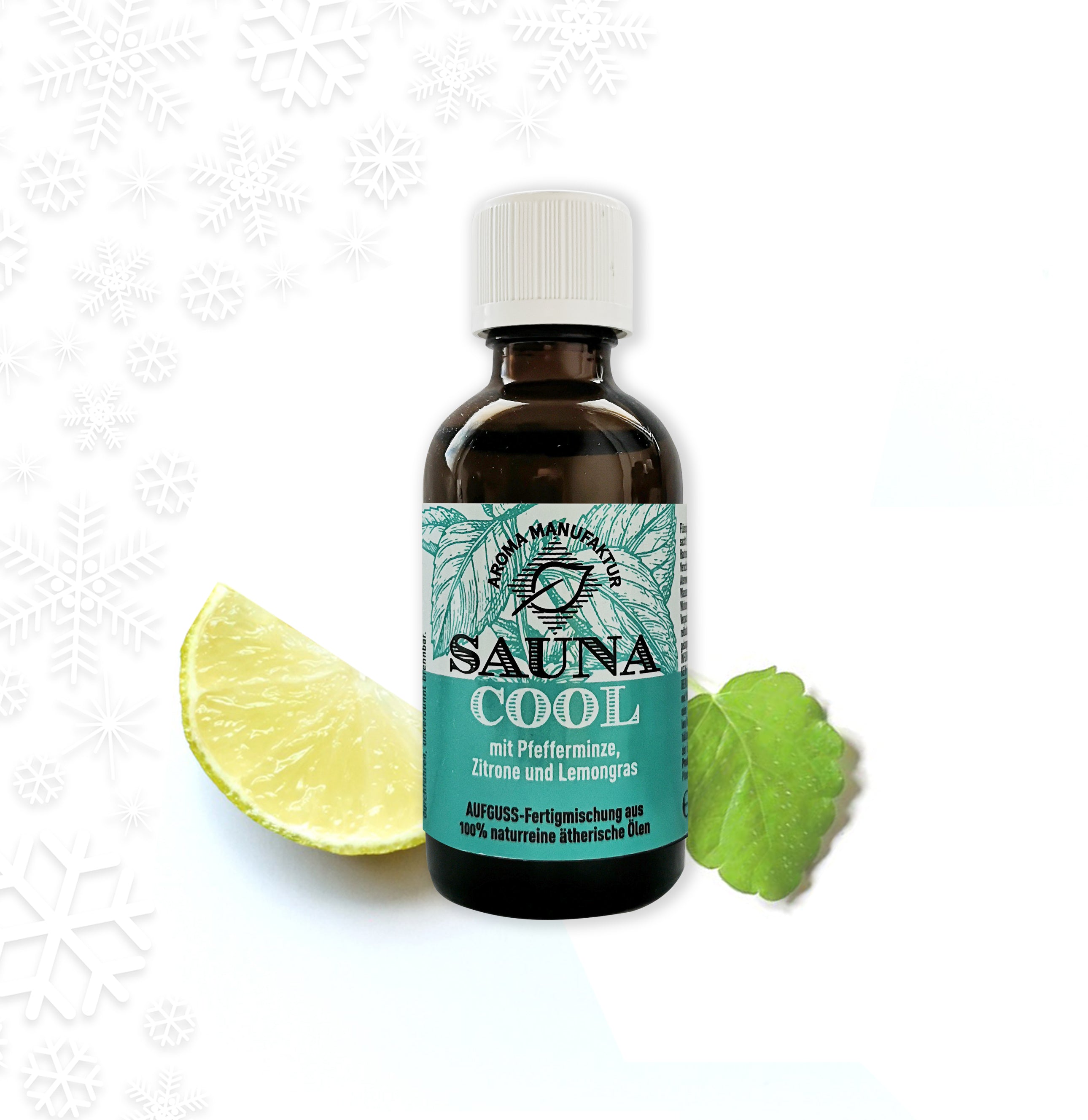 Sauna Konzentrat Cool mit Pfefferminzöl, Zitrone und Lemongras 50 ml