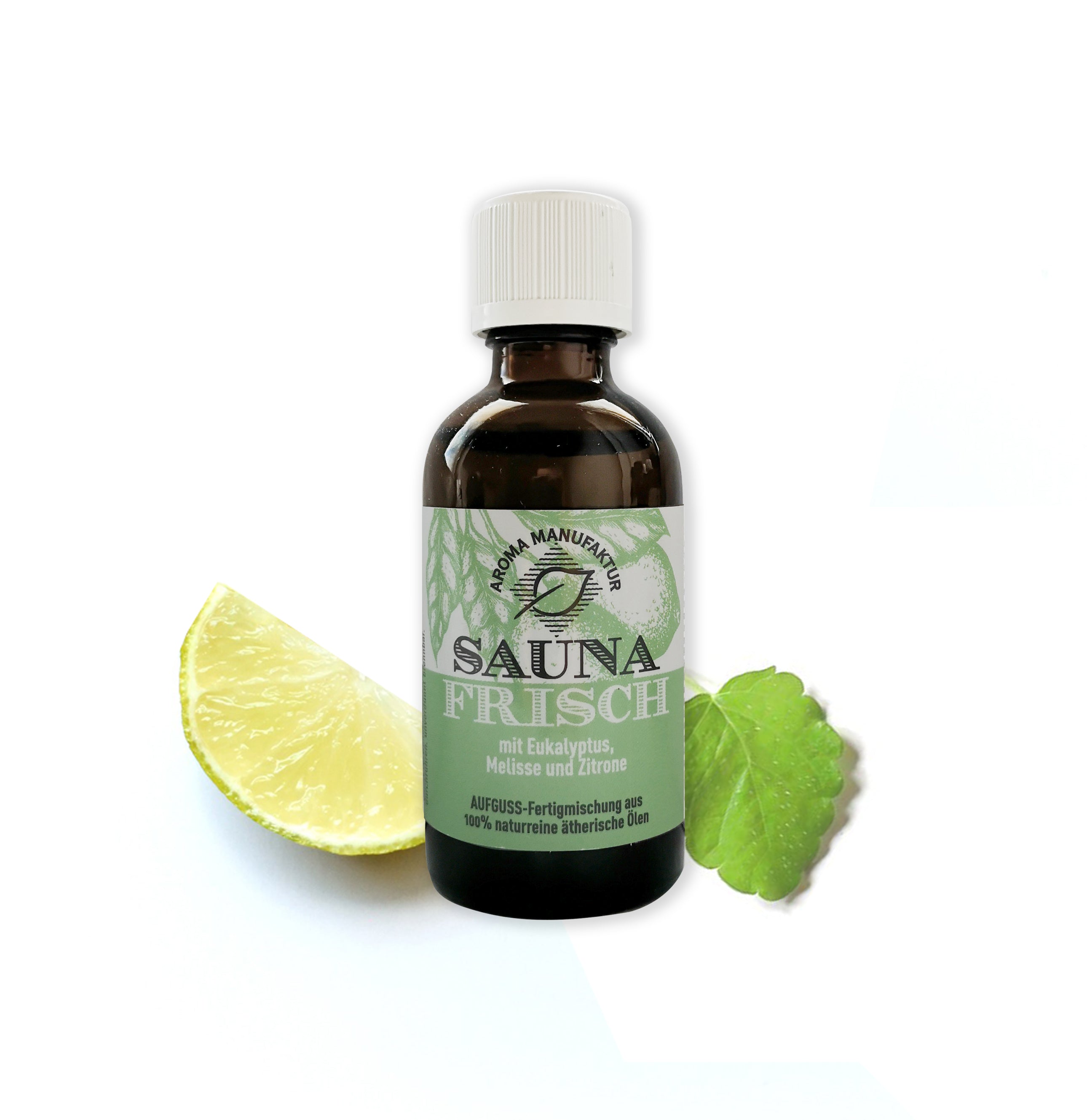 Sauna Öl Frische Konzentrat mit ätherischen Ölen Eukalyptus, Melisse und Zitrone 50 ml