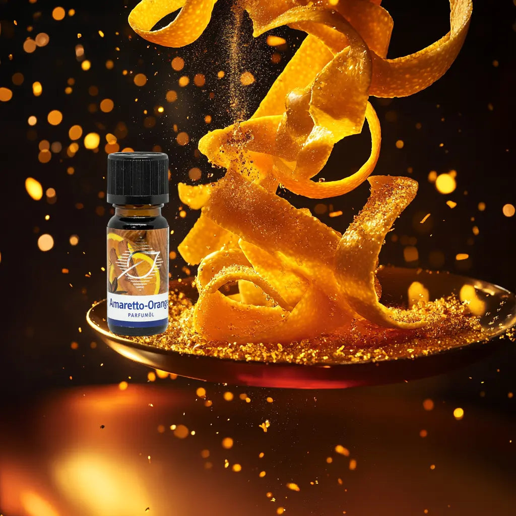Amaretto-Orange Parfumöl – Fruchtig-würziger Duft für Diffuser & Sauna, 10 ml Aroma Manufaktur®