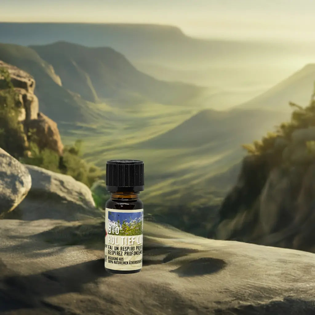 Hol Tief Luft Duftmischung - Bio Ätherisches Öl 10 ml Badezusatz, Atme durch, Durchatmen, Immunsystem, Frisches Duftöl, Diffusor, Inhalieren Aroma Manufaktur®