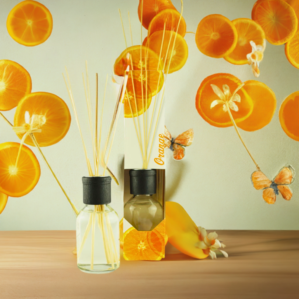 Floral Orange Raumduft Diffusor 100 ml – Erfrischender Duft für Ihr Zuhause