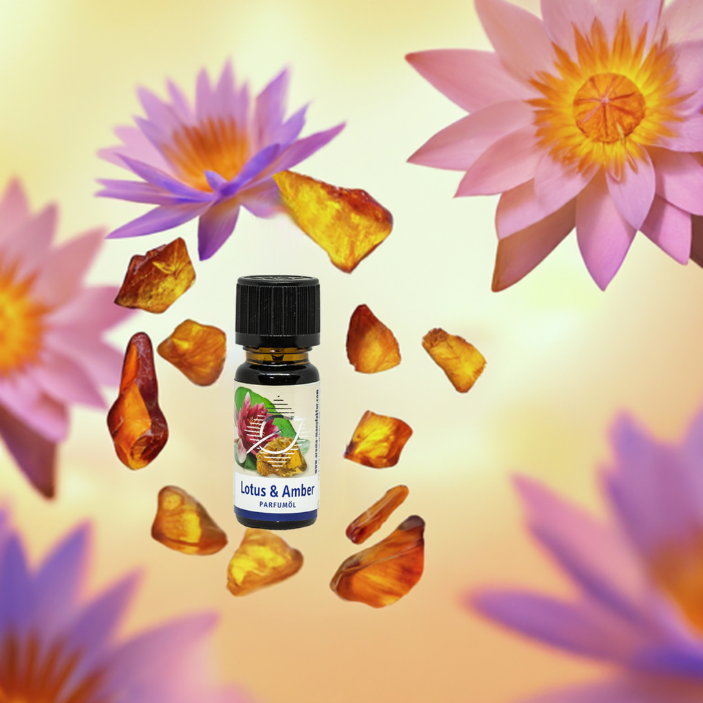 Lotus-Amber Parfum-Öl – 100 % reines Duftöl für Entspannung, 10 ml Aroma Manufaktur® ätherisches Öl