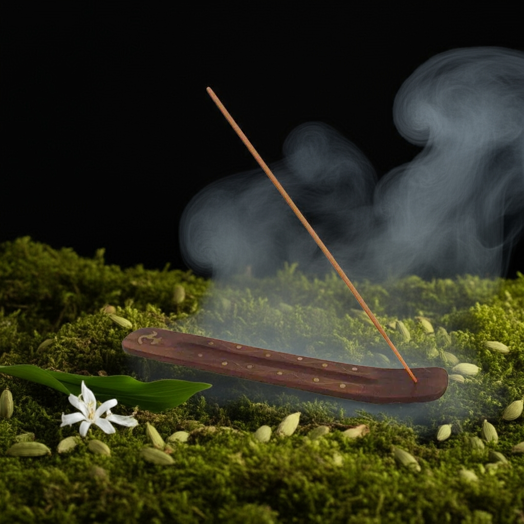 Orientalisch & beruhigend – Patchouli & Kardamom – Räucherstäbchen Aroma Manufaktur® Räuchermittel