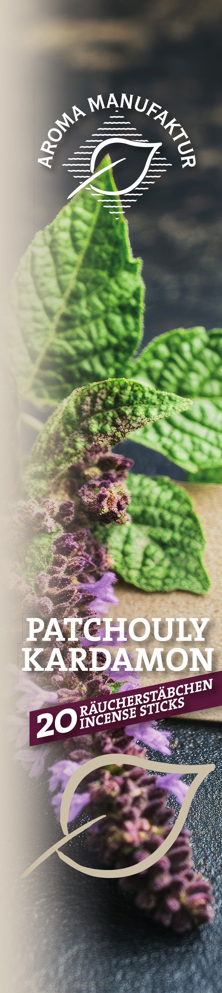 Orientalisch & beruhigend – Patchouli & Kardamom – Räucherstäbchen Aroma Manufaktur® Räuchermittel