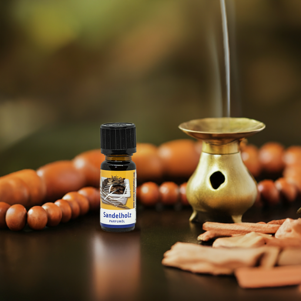 Sandelholz Duftöl – Sinnlicher, orientalischer Raumduft für Wellness, 10 ml Aroma Manufaktur® ätherisches Öl
