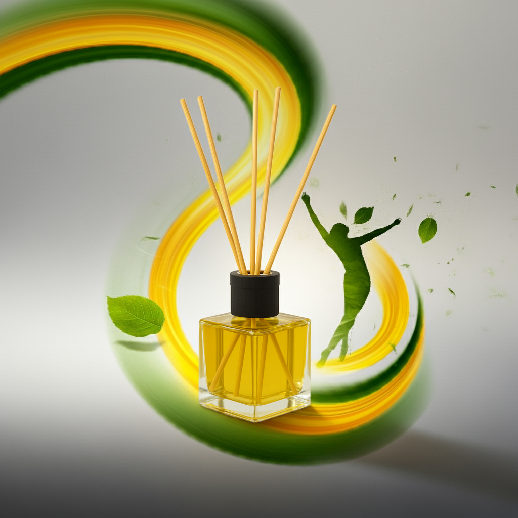 Frischekick –  Classic Zitrone & Limette – Diffusor – frisch & belebend > Rattanstäbchen