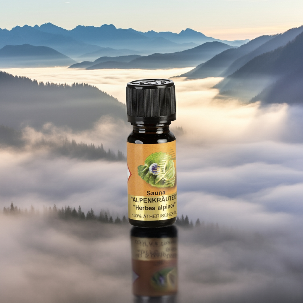 Klar & bergfrisch – Sauna Alpenkräuter – ätherische Ölmischung Aroma Manufaktur® ätherisches Öl