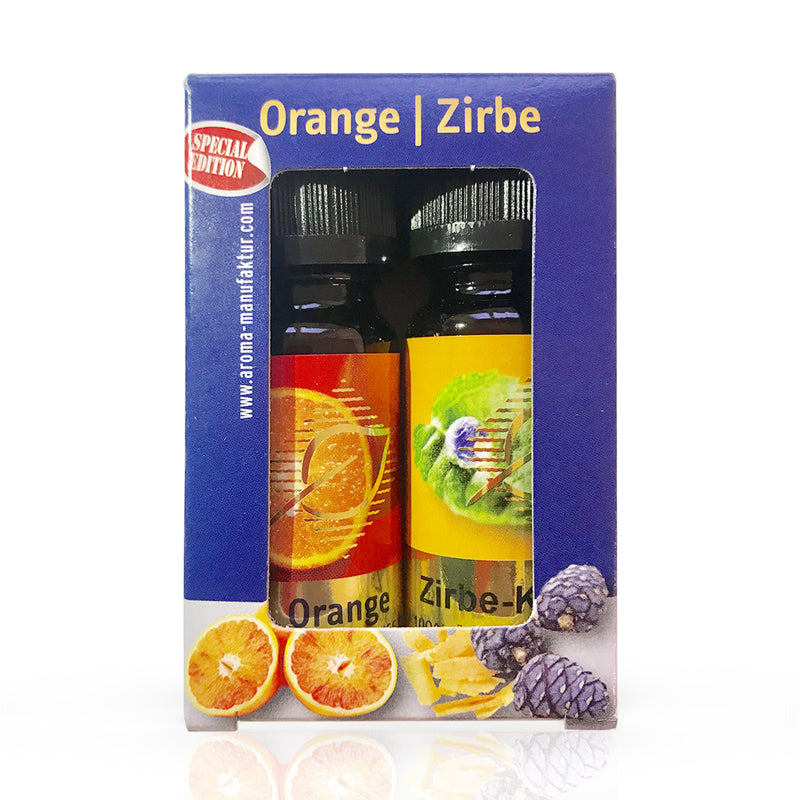 Duftöl 2er Set á 10 ml Orange - Zirbe